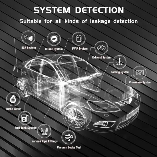 Evap Diagnostic Tool Smoke Air Mode Automotive Car Smoke Leak Detector