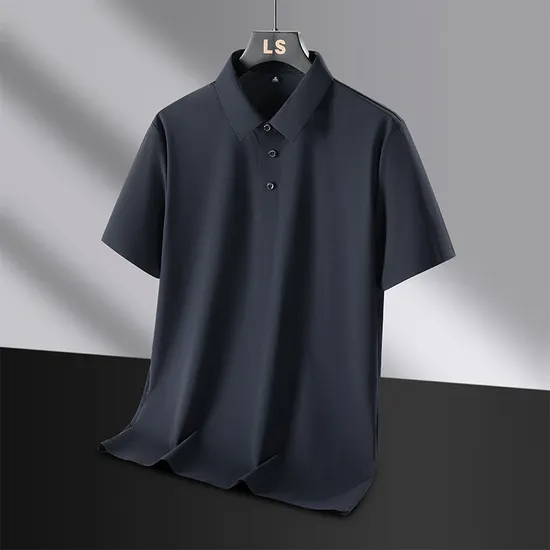 Wholesale Custom Logo Men Golf Work Polo Business Summer Short Sleeve Shirt