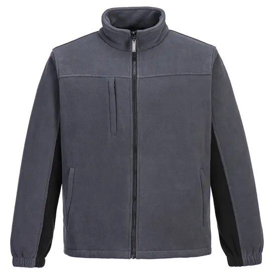 OEM Winter Warm Coat Fleece Zipper Heavyweight Sueded Fleece Men Jacket