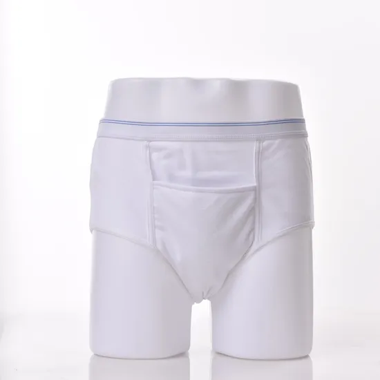Washable Leak-Proof Men′ S Briefs Protective Reusable Incontinence Underpants
