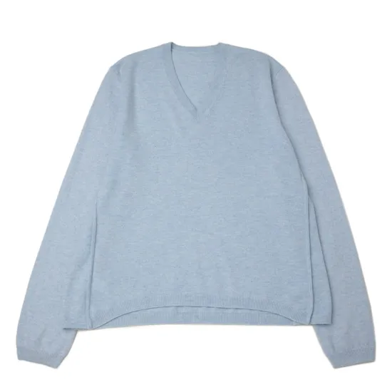 Pure 100% Cashmere Sweater Knitting Elgent Women Pullover Oversize V Neck Soft Knitwear