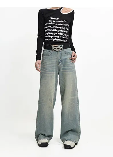 High Quality Vintage Custom Manufacturer Cotton Heavy Baggy Italian Raw Wide Leg Japanese Selvedge Bootcut Denim Jeans Men