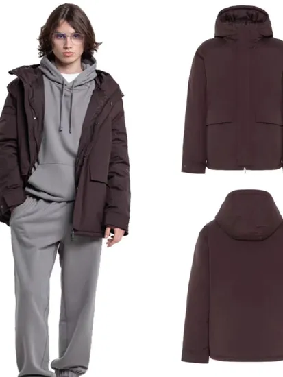 Men′s Short Soft Padding Jacket Light Fake Down Padding Jacket Warmly Jacket