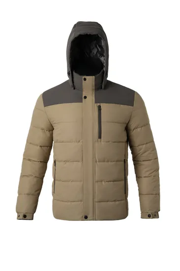 Winter Ski Outdoor Down Jacket with Removable Waterproofhood