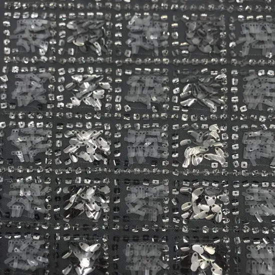 Yigao Textile Sequin Lace Fabric Bride Dress Fabric