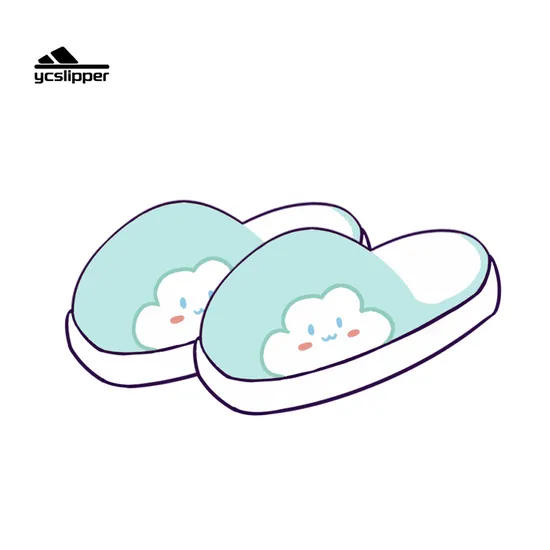 Closed Toe Soft Winter Comfy Sole Lady Children Custom Plush Slippers