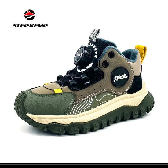 Slip Oil Resistant PU Upper Warm Ankle Shoes for Children Ex-24h8085