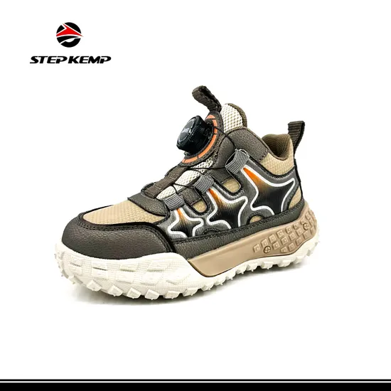 Outdoor Footwear Fashion Swivel Buckle School Kids Running Shoes Ex-24r2580