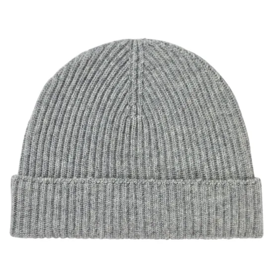 Timeless Fashion 100% Cashmere Women & Men Winter Rib Knitted Hat Beanie