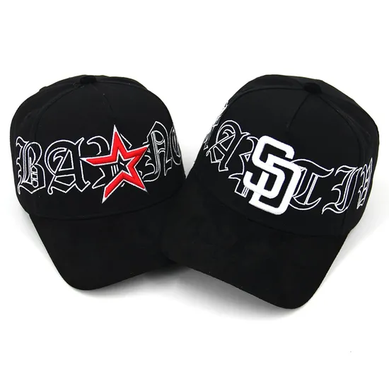 High Quality Custom Cembroidery Logo 5 Panel Suede Baseball Cap Curved Brim Sports Gorras Baseball Caps