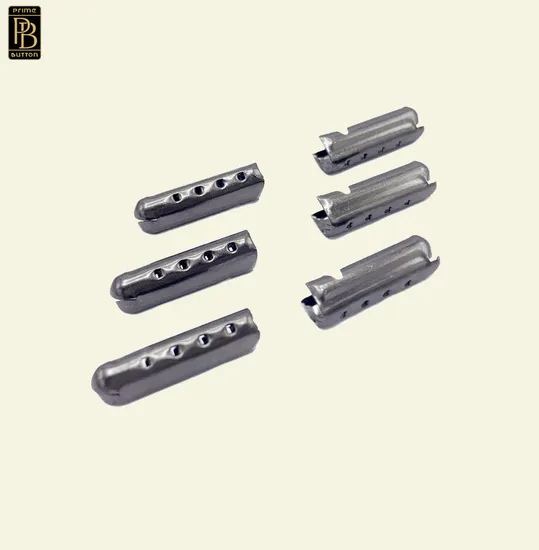 Factory Wholesale Black Color Brass Stainless Steel Metal Tip for Hoodie Strings