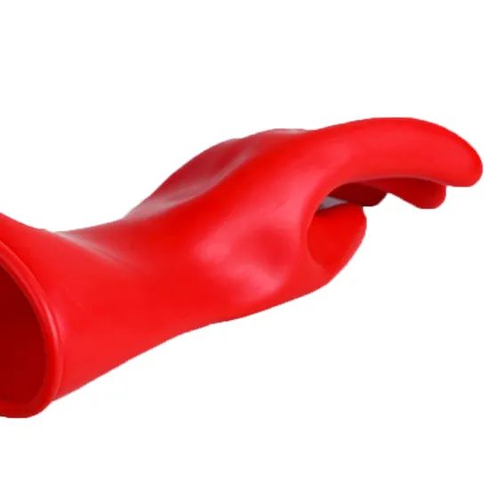IEC 60903 Class 00 2.5kv Electrical Insulating Latex Rubber Gloves
