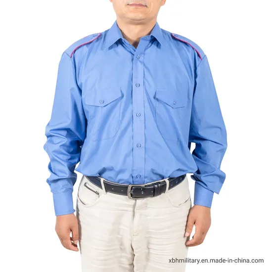 Official Long Sleeve Work Shirt with Red Band Epaulets