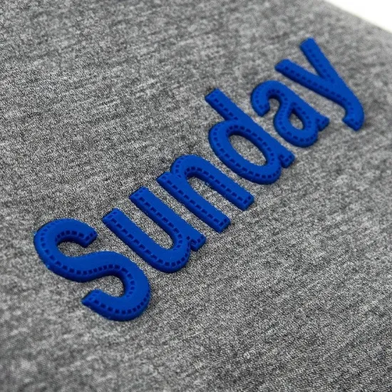 High Quality Custom Logo Iron Press 3D Rubber Silicone Labels Clothing Brand Heat Transfer Printing