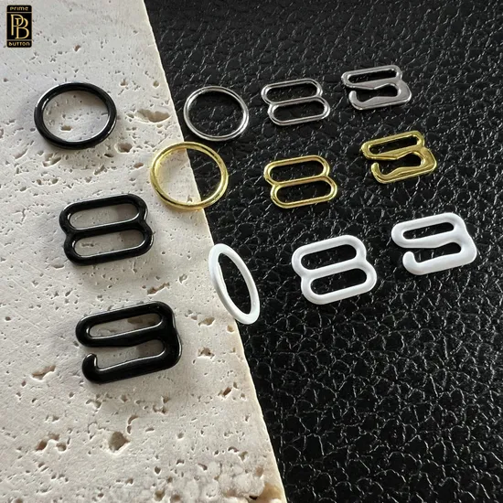 High Quality Metal Bra Accessories O Rings 8-Shaped Sliders 9-Shaped Hooks