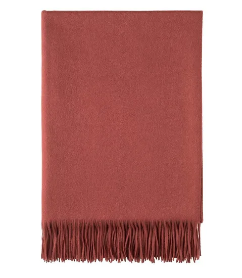 Winter Leisure Woven Plain 100% Cashmere Throw Blanket