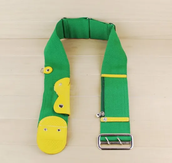 2025 Black and Green New Style Hajj Belt Islamic Muslim Adjustable for Kids and Adults Hajj Belt Oxford Leather Hajj Belt