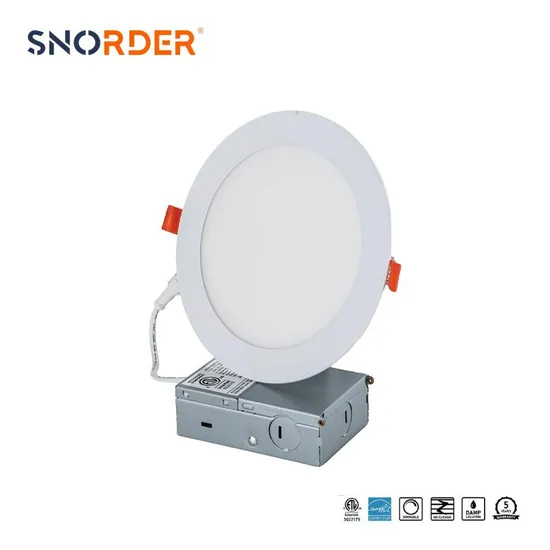 Wholesale 9W Modern White Panel Light 5CCT Us Standard Small Round Panel Light Open Hole Manufacturing 110mm