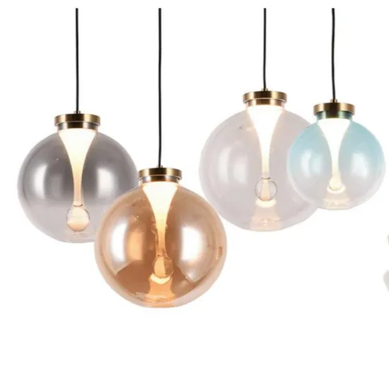 Minimalist Bedroom Bedside Creative Raindrop Restaurant Bar Glass Ball Aisle Balcony Chandelier