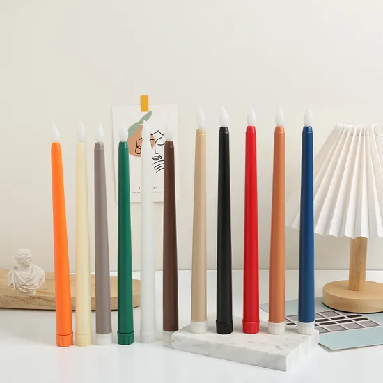 Halloween and Christmas Party Decorations Pointed Candles Long Poles Flame Heads Candle Lights Multi-Color Simulation Remote Control LED Candles