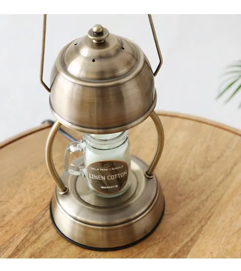 Metal Frame Melting Wax Candle Warmer Light Creative Table Lamp