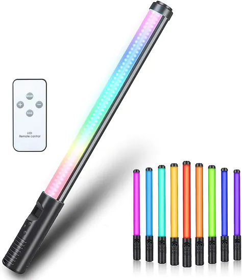Built-in Rechargeable Battery and Remote Control RGB Handheld Light