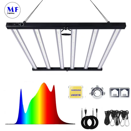 5years Warranty IP65 Waterproof 540W/550W Full Spectrum UV IR Intelligent Control System Foldable LED Plant Grow Light