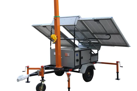 Solar 5/7/9m Mast Mobile Security CCTV Surveillance LED Light Tower Trailer