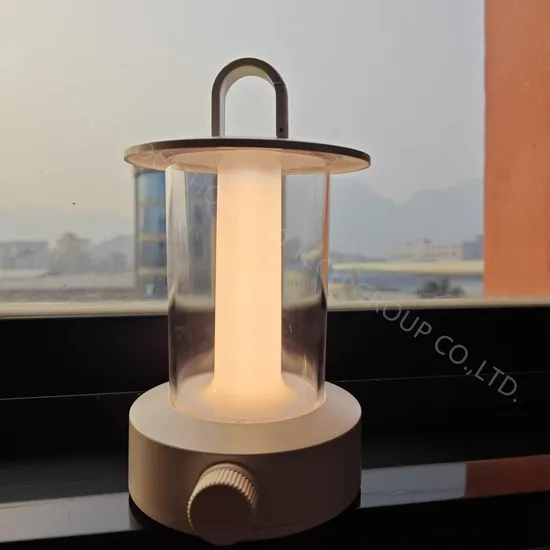 Multi-Functional LED Camping Lantern Table Lamp Night Light with Power Bank Function-Round