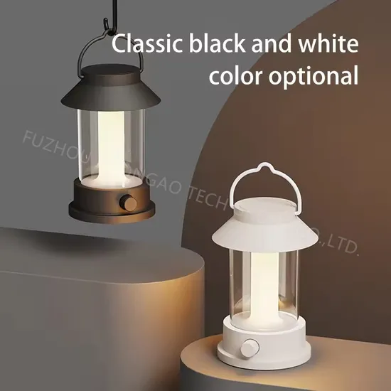 Hanging Retro Camping Lantern Outdoor Portable Tent Light LED Rechargeable Camping Light