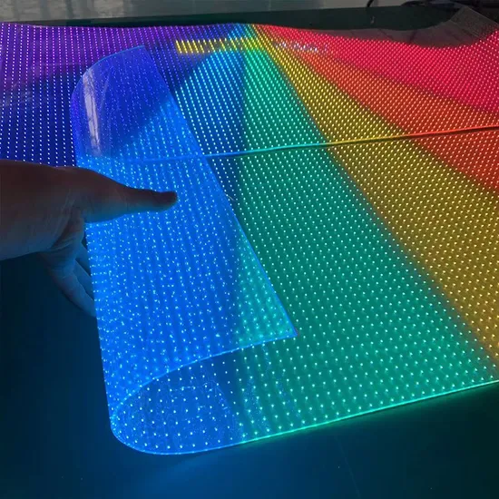 Ultra-Thin Lightweight LED Crystal Film Screen Transparent Flexible LED Display
