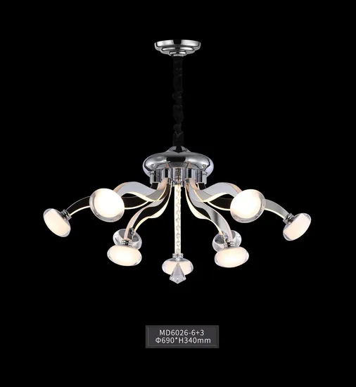 Luxurious Stunning LED Crystal Chandelier Down Size Light