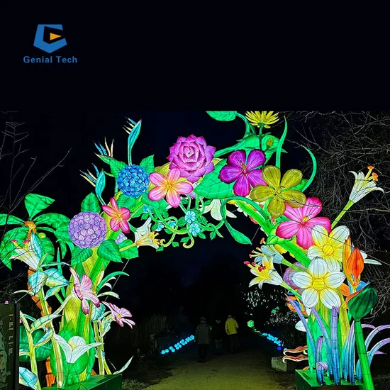 Festival Decoration Silk Flower Festival Lanterns Large Waterproof Lantern