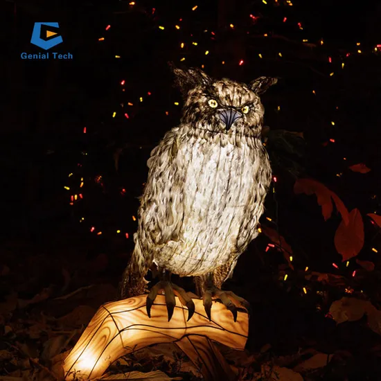 Theme Park Animal Festival Lantern Owl Colourful Lantern Animal