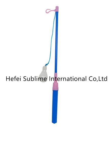 40cm Lantern Stick with LED Light White Plastics