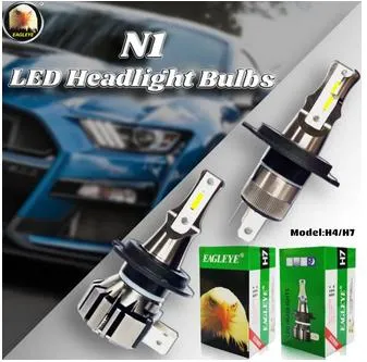 Bright White 6500K Eagleye N1 H1 H3 H4 H7 H11 LED Bulbs