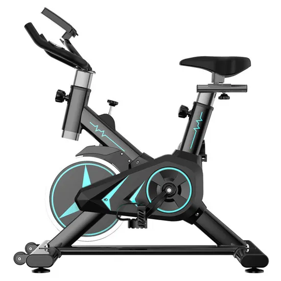 Indoor Cycling Bike Stationary Exercise Bike with Heart Rate Monitor, Comfortable Seat Cushion, Silent Belt Drive