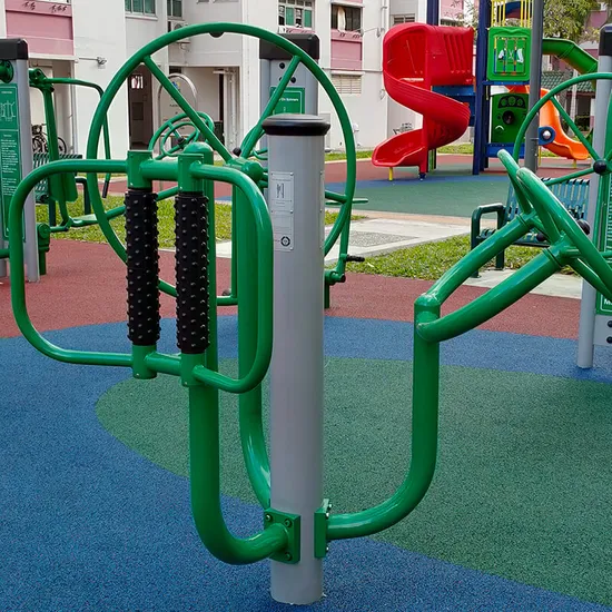 Public UV Resistance Triple Environmental Friendliness Stainless Steel Park User-Friendly Gym Sports Exercise Body Building Training Outdoor Fitness Equipment