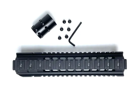 15 Inch Black Aluminum Metal Tactical Matte Alloy CNC Rail Accessory Handguard