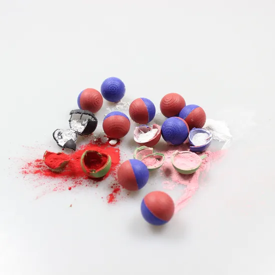 China Factory Wholesales Hot Sale 0.68" Multi-Color Pepper Balls Bullet