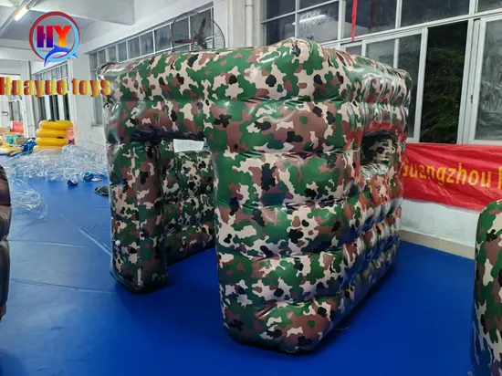 Factory Price Inflatable Camouflage Bunkers for Outdoor CS Game Inflatable Paintball Bunker