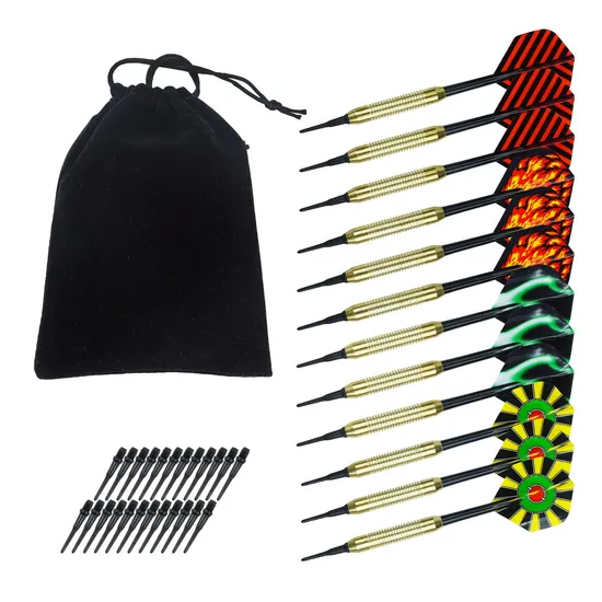 Professional Custom Made High Quality Soft Tip Iron Darts (Brass coated)