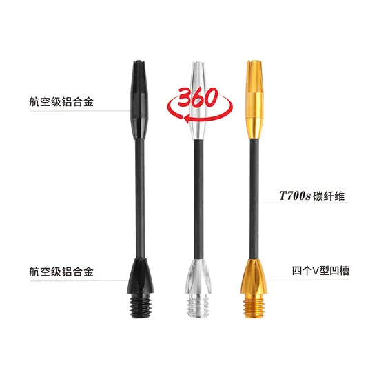Custom New Rotating Carbon Fiber Dart Shaft