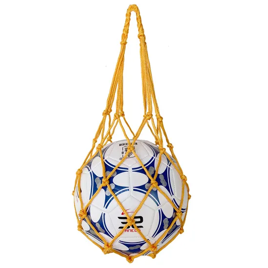 Wholesale Soccer Ball Bag Soccer Football Mesh Storage Sports Ball Holder Nylon Carry Bag Durable Single Ball Carrier