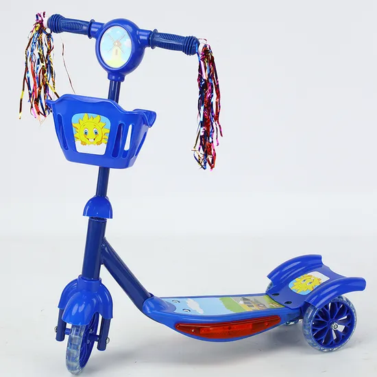 Wholesale Kids Scooter LED Wheel Adjustable Height 3 Wheels Baby Scooter