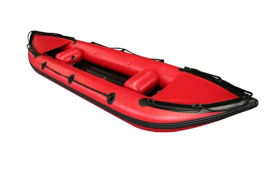 China Kayak 12.5FT 3.8m Length Orca Hypalon Heytex PVC Inflatable Water Kayak Boat 2 Persons Rowing Kayak Fishing Boat Kayak
