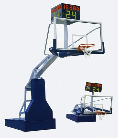 Fiba International Electric Hydraulic Basketball Stand/System