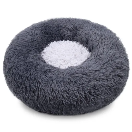 Warm Round Donut Cuddler Luxury Animal Bed Cat Cushion Pet Beds