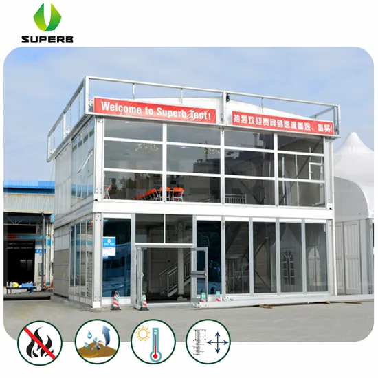 Dormitory Double Layer Aluminum Structure Customized Tent with Balcony