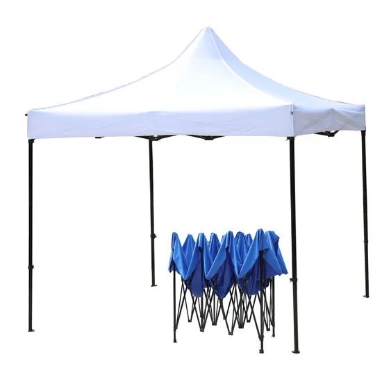 Factory Custom Logo Printed Outdoor Advertising Party Steel Foldable Pop up Tent